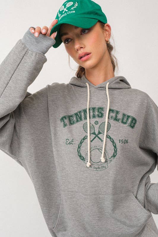 Lillian Tennis Club Hooded Sweatshirt