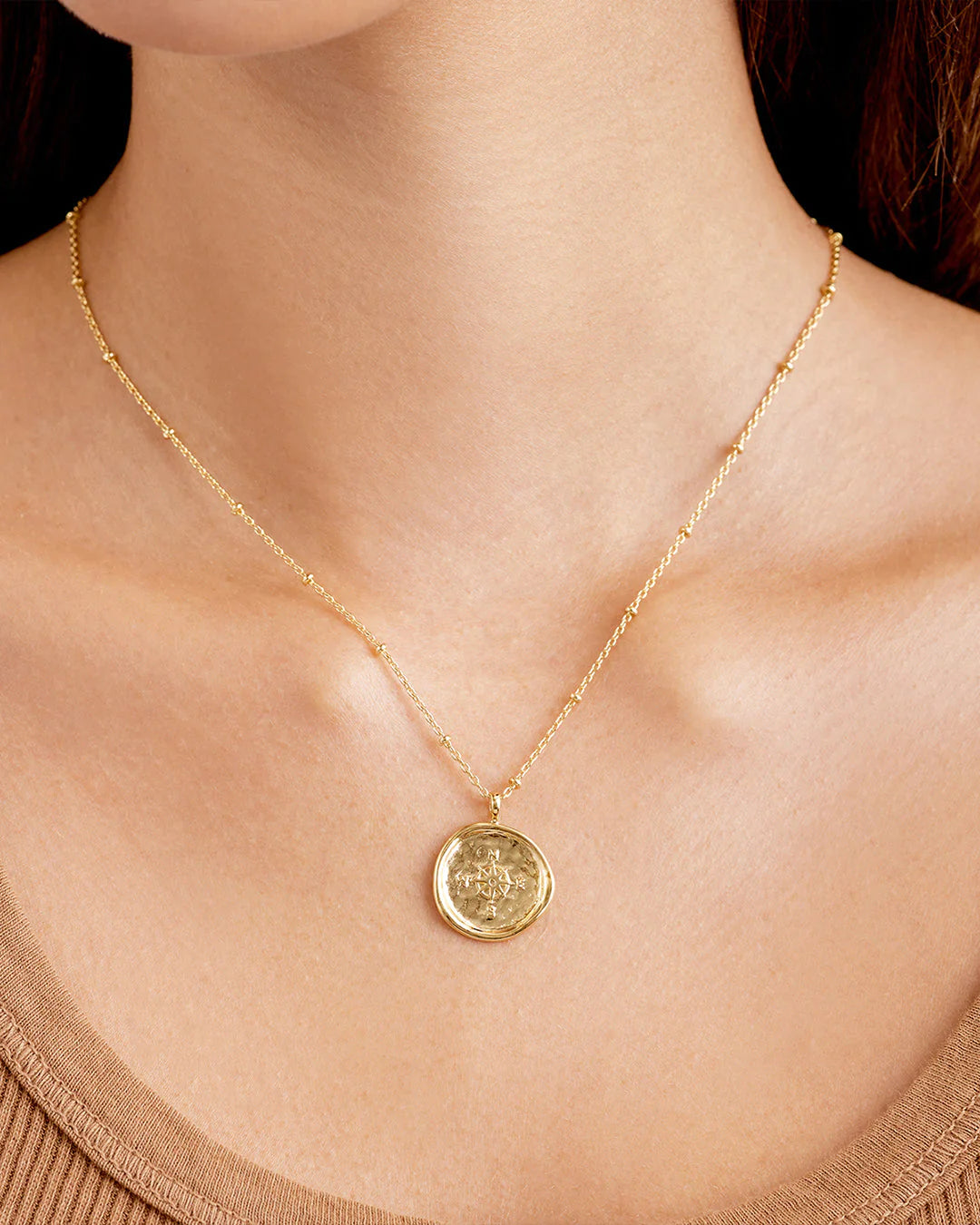 "Compass Coin" Necklace by Gorjana