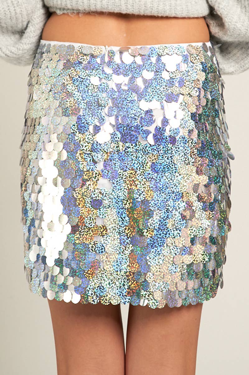 Sparkly Sequin Mini Skirt