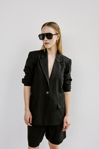 "Allison" relaxed Blazer by With Black