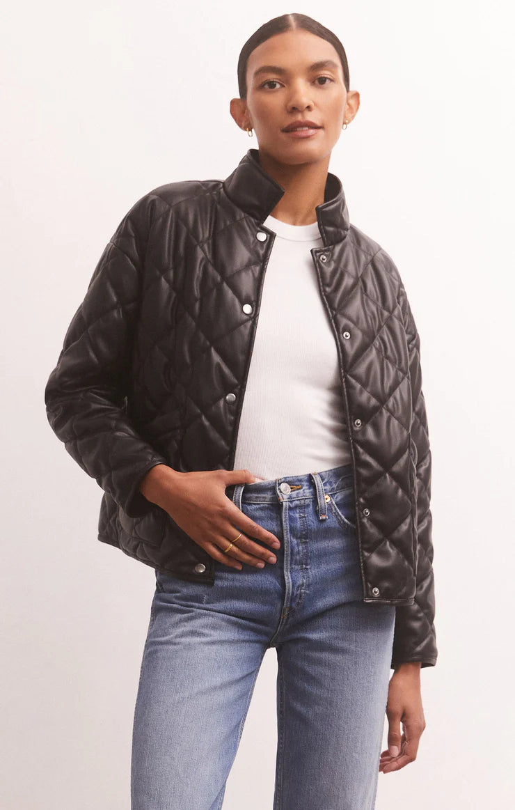 Heritage Faux Leather Jacket by Z Supply
