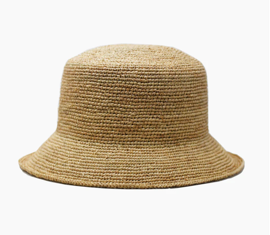 "Aden" Bucket Hat in Natural