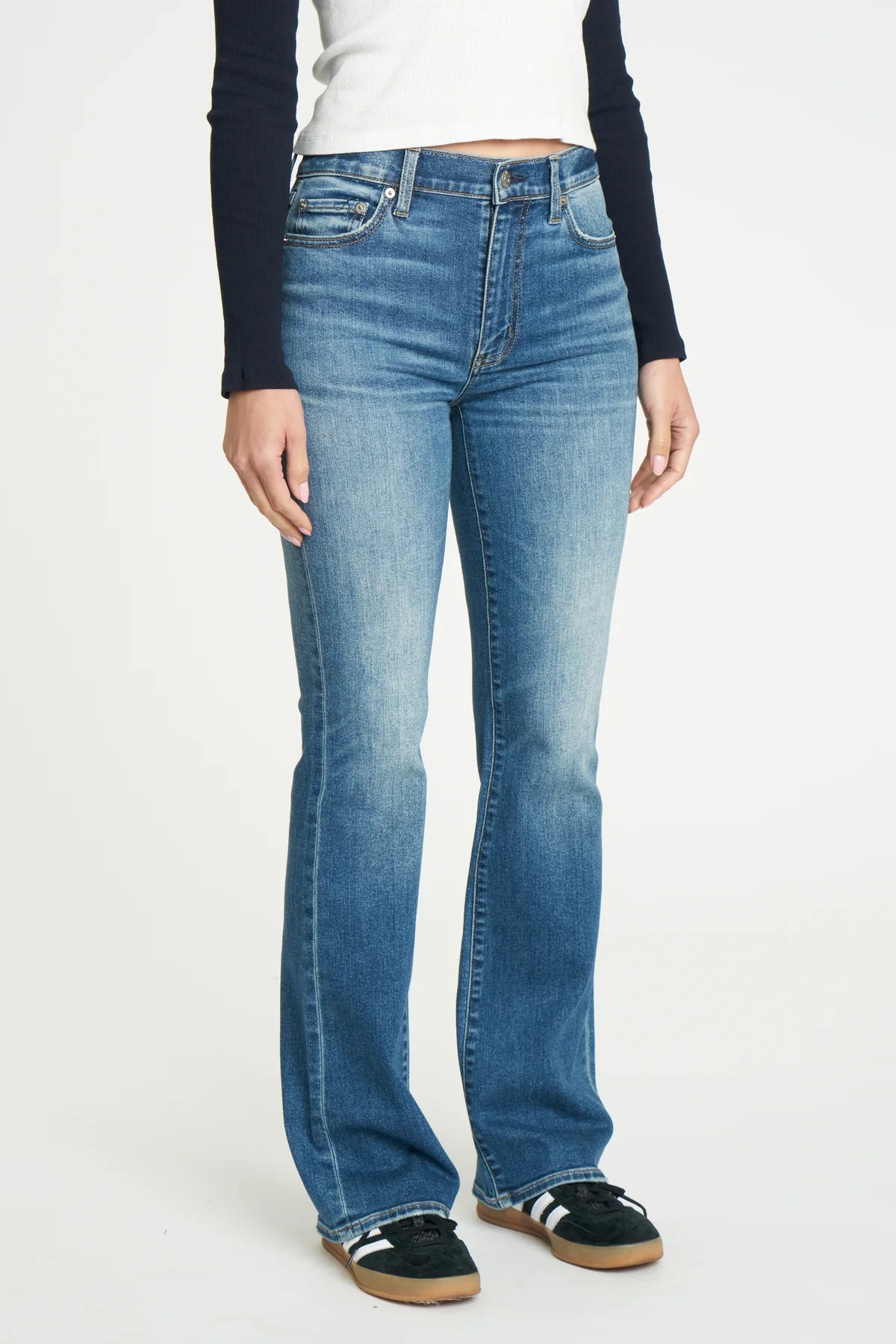 Covergirl Mid Rise Bootcut in Perfection