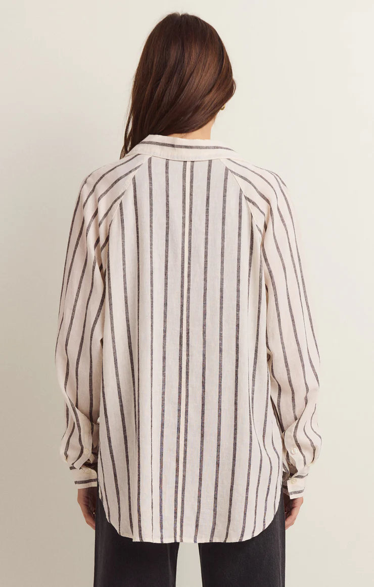 Perfect Linen Stripe Top by Z Supply