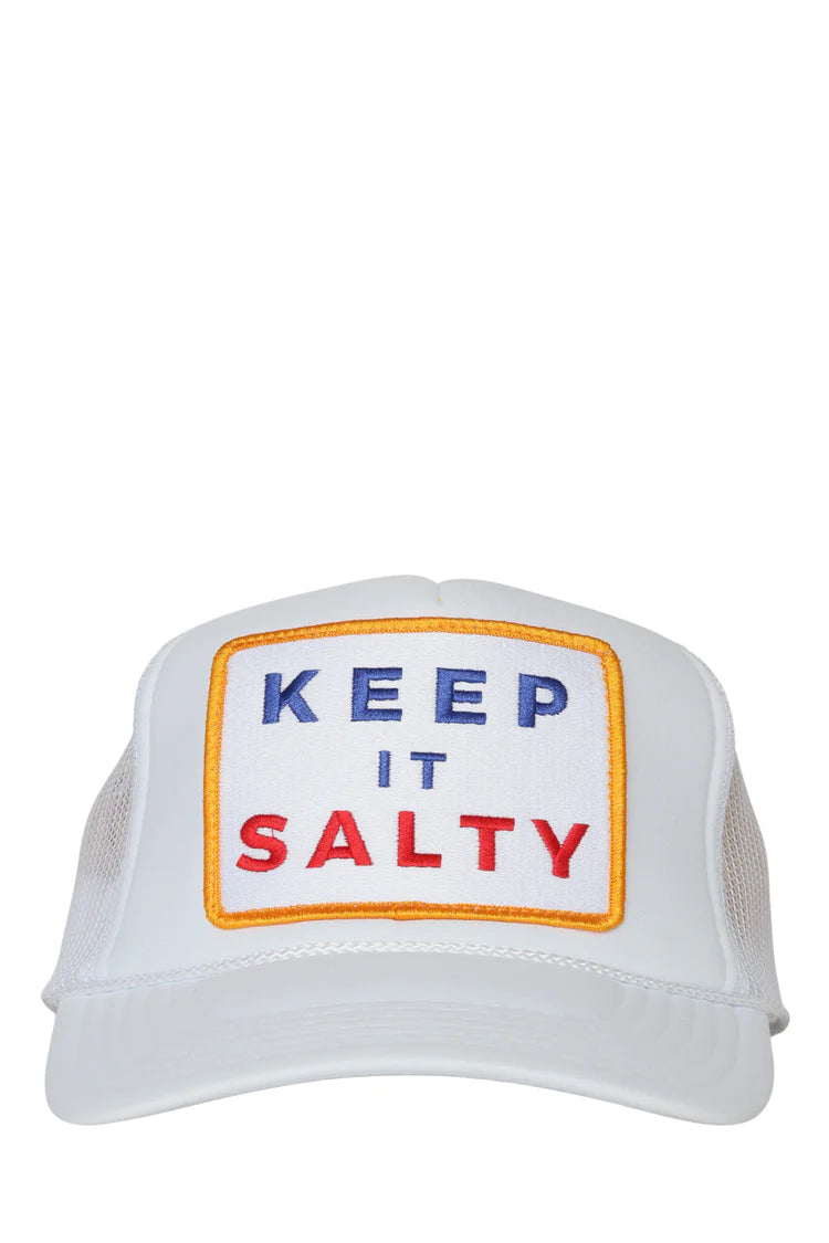 "Keep It Salty" White Trucker Hat by Friday Feelin