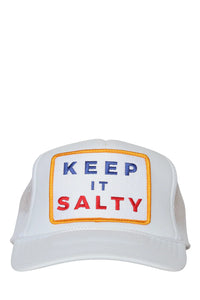 "Keep It Salty" White Trucker Hat by Friday Feelin