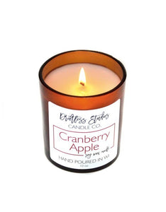 Cranberry Apple Soy Candle - 10 oz. Jar With Lid