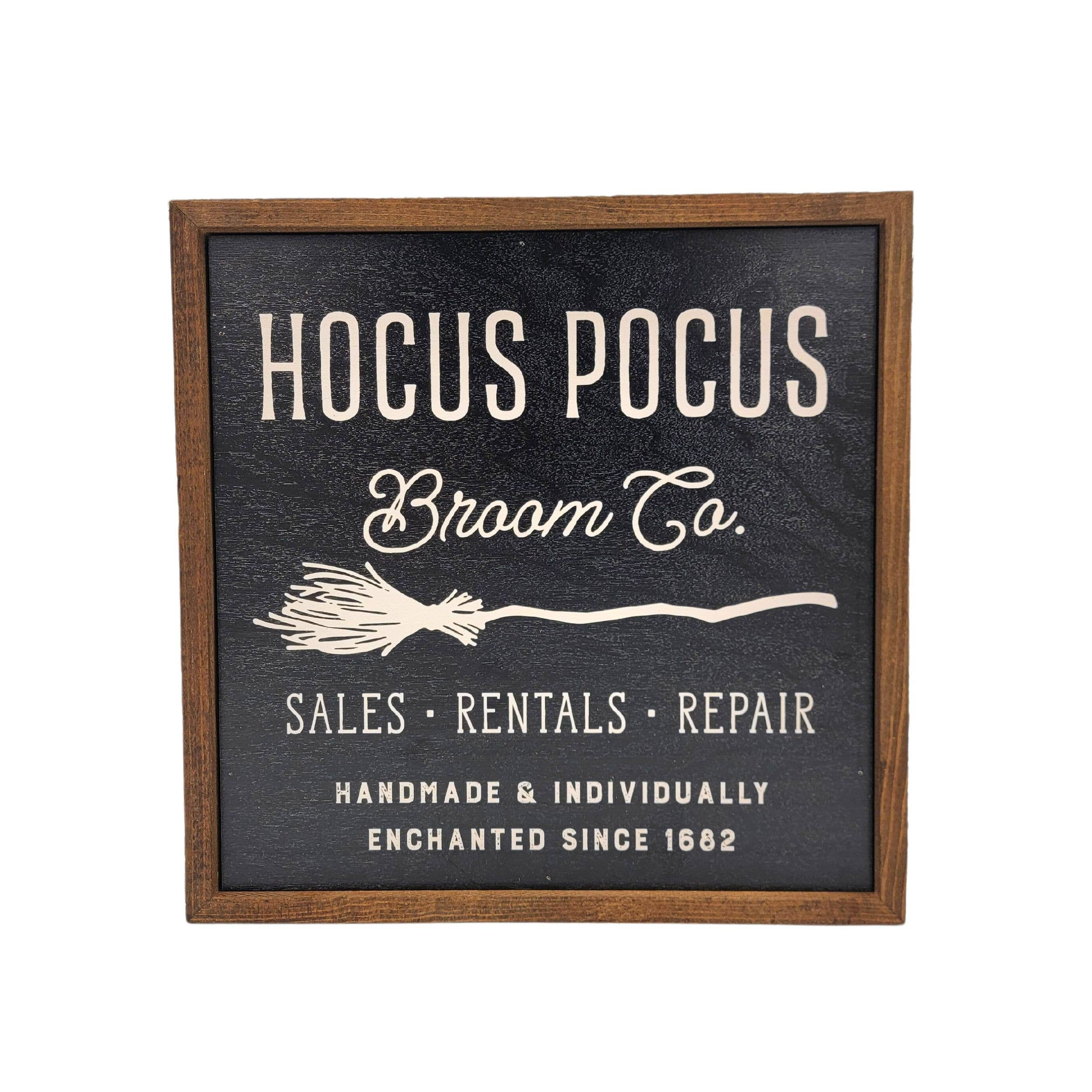 Hocus Pocus Broom Co. Sign - 10x10